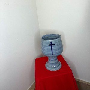 Hand Thrown Blue Louisville Stoneware Chalice